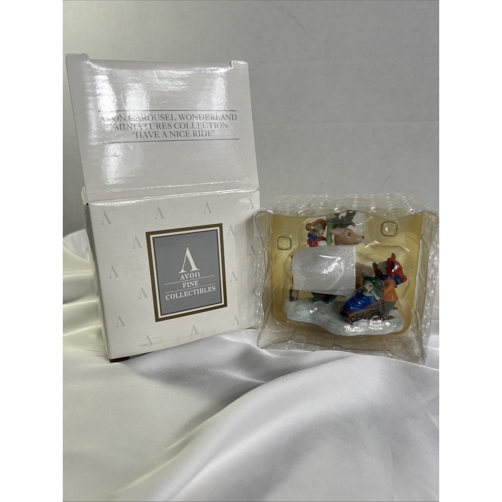 Vinatge Avon 1993 Carousel Wonderland Miniature Collection " Have A Nice Ride"